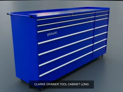 Exclusive Collection of Equipment and Tools for a Car Garage 3D Model Pack