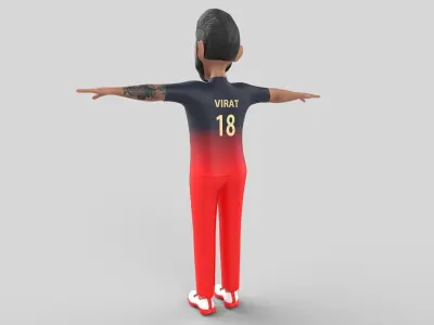 Virat Kohli 3D model
