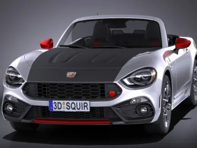 Fiat 124 Spider Abarth 2017 3D model