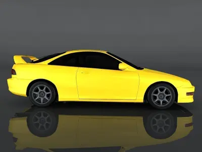 Acura Integra Coupe Low-poly 3D model