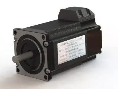 Stepper Motor with encoder NEMA23 3D model
