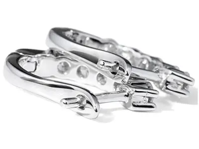 Women Diamond Earrings 3D print model 16