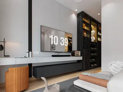 Modern master bedroom  3D model