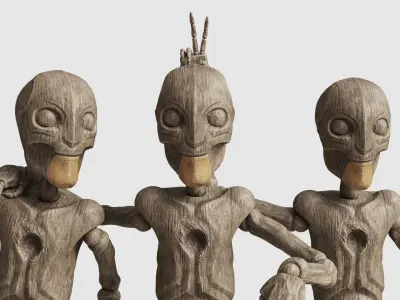 Marioneta Low-poly 3D model