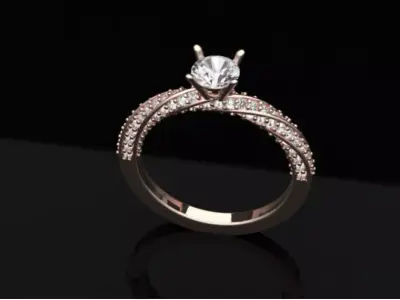 Spiral ring 3D model