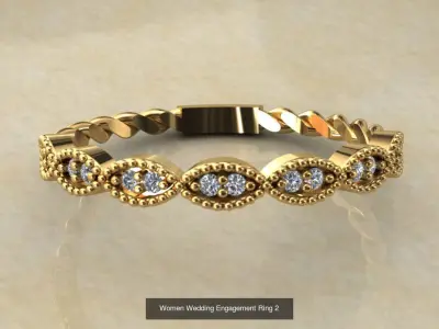 Women Wedding Engagement Ring 20 Pieces 3D Model Pack