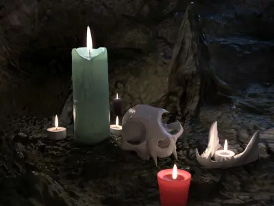 Cat Skull Zbrush Sculpture 3D model