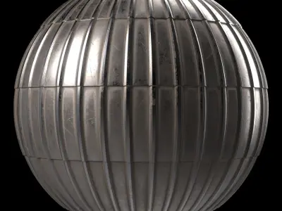 Roof Tile Materials 91- Metal Roofing By Sbsar Seamless Pbr 4k Texture