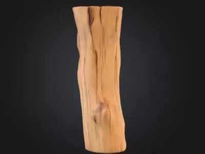 Log Standstill Low-poly 3D model