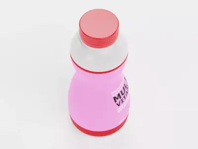 Multivitamin Drink - Product Concept Packaging Low-poly 3D model