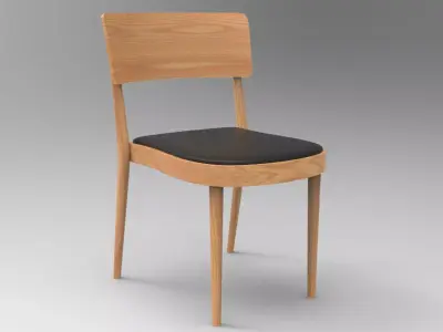 Paki Chair Low-poly 3D model