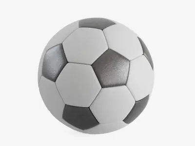 Soccer Ball 4K Resolution Low-poly 3D model