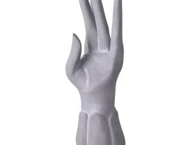 Concrete Hand Stand 3D model