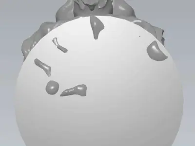 MakeIT Lion Vase 3D Model 3D model