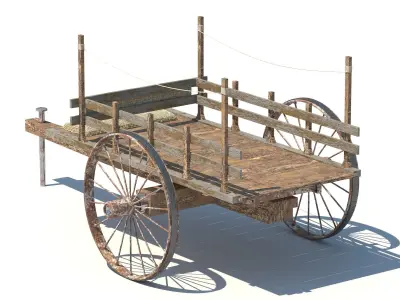Farm Cart 3D model