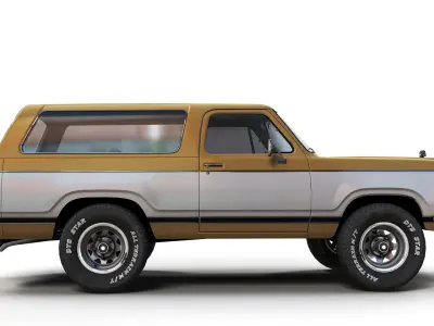 Dodge Ramcharger 1979  Low-poly 3D model