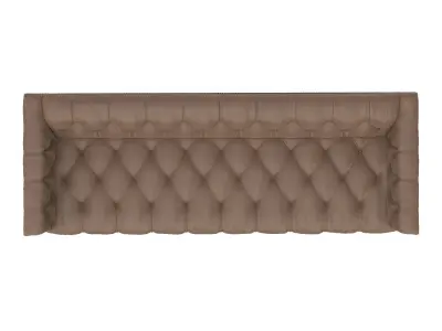 Emmy Rustic Lodge Upholstered Nailhead Trim Tufted Sofa-95 inch 3D model