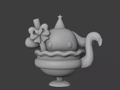 Ice cream sanrio CINNAMOROLL 19 3D print model