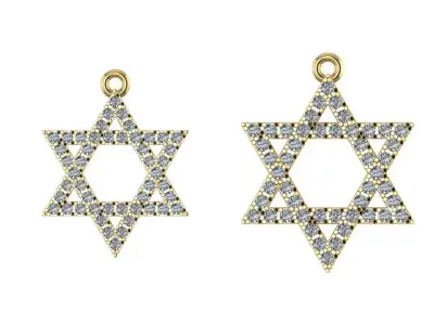 star of David pendant  3D print model