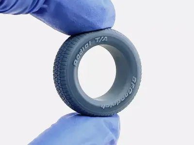 15x8 BFGoodrich Radial TA Tire 245-60-15 3D print model