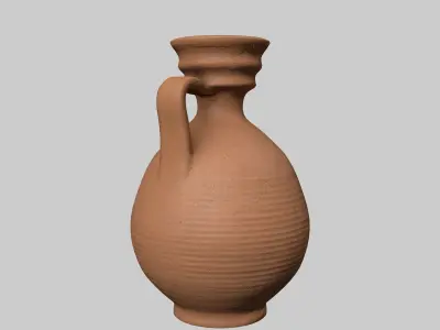 Roman clay jug 04 Free 3D model