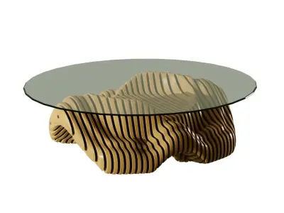 Parametric coffee table 05 3D model