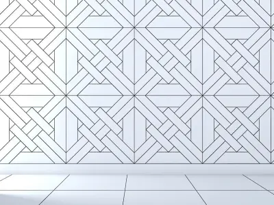3d wall panel Low-poly 3D model 17
