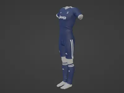 Juventus Sportwear Low-poly 3D model