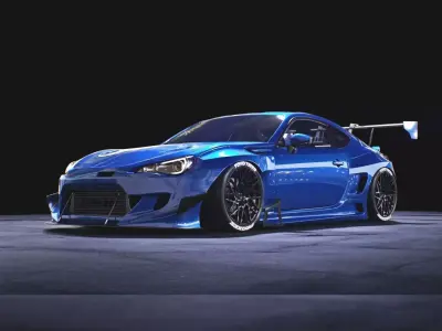subaru BRZ Rocket Bunny V3 3D model