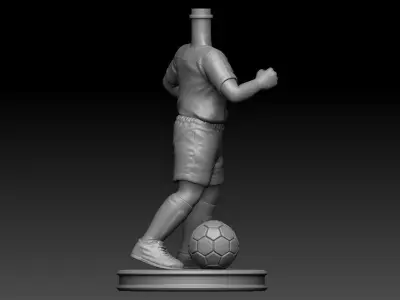 3D Printable Football Kid Bubble Head 3D print model