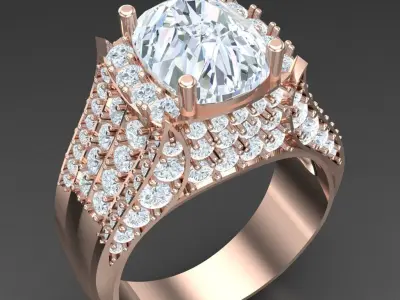 Luxury Men Rings Designs 5MR007 3D print model