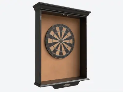 Dartboard Cabinet Classic 3D model