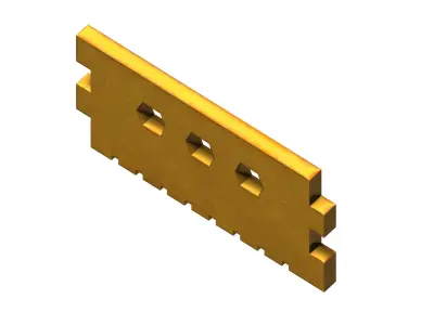 PLASTIC ROAD SAFETY BARRICADES Low-poly 3D model