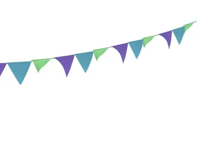 3D Banner Animated 3D model