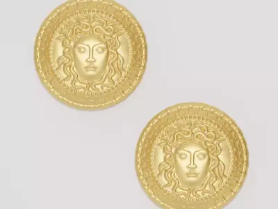 Gaze of Medusa Earrings - Free 3D print ready  Free 3D print model