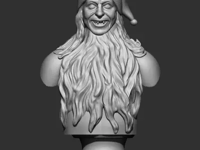 Killer Santa claus Bust 3D print model