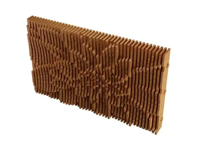 Parametric  Wooden Wall Decor - 01 -CNC files for cutting 3D model