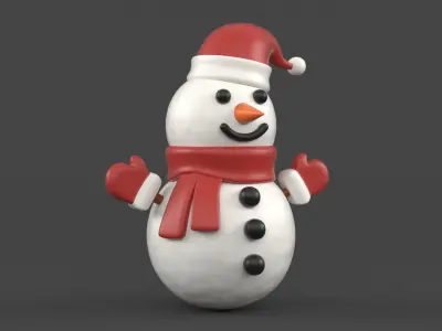 Snowman 3D model