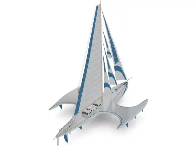Trimaran 3D model