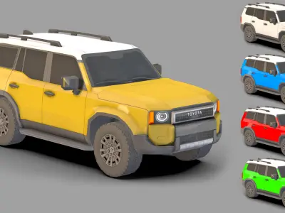 Car Pack 12 low-poly Low-poly 3D model