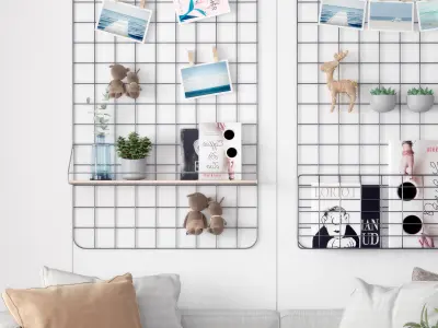 Hanger Art Decoration Combination Nordic 3D model