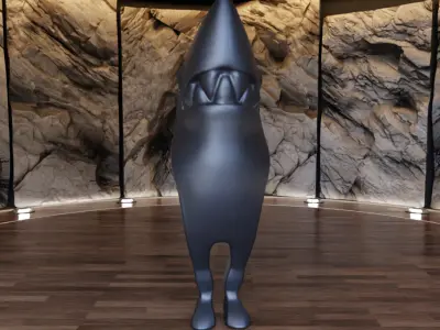 Hello I am Shark Sculpture Figure Fan Art Toy  3D print model