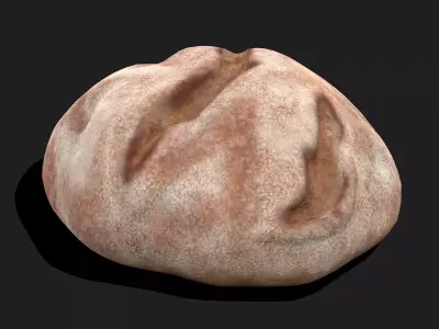 Medieval Bread Loaf Free low-poly 3D model
