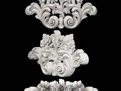 Classic carved 063 3D model