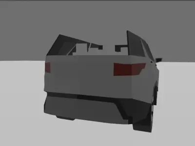 Land Rover Discovery 5 - The D Concept - Convertible Low-poly 3D model