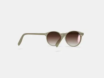 Renton Sunglasses in Grassland Crystal 3D model