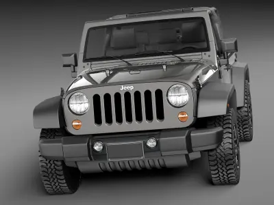 Jeep Wrangler Willis Wheeler 2014 3D model