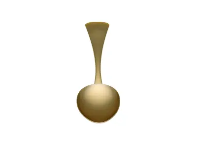 Luxury Gold Spoon pendant   3D print model
