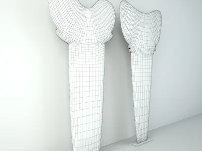 Pair of Massim Canoe Splash Boards from Papua New Guinea 3D model