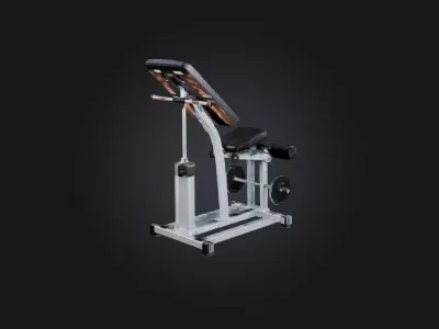 Calf Raise Machine Low-poly 3D model